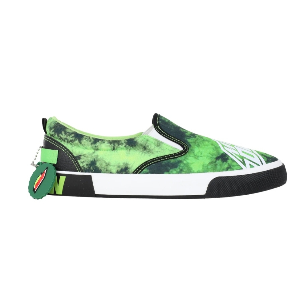 Mountain Dew Green Slip-On Sneakers Skater Soda Pop Size 11 - Picture 5 of 7